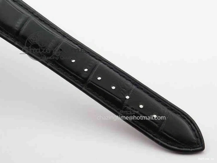 1223 Cellini Date VF Best Edition SS Black Dial Stick Markers On Black Leather Strap A Lightweight 3725